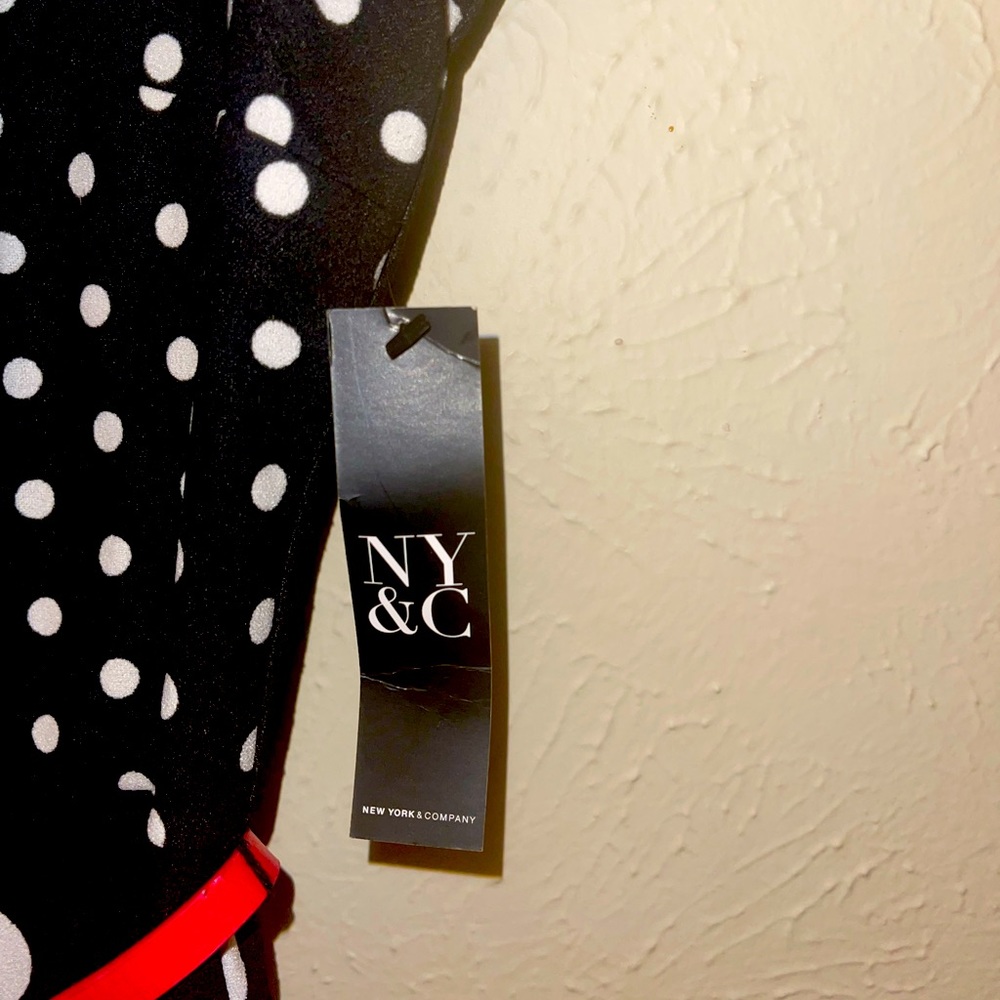 Off white polka dots dress